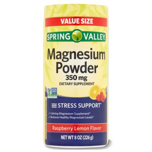 Spring Valley Magnesium Powder Raspberry Lemon Flavor;  350 mg;  8 oz