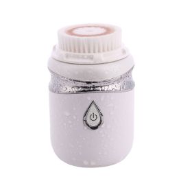 Facial Massage Machine Whitening And Cleansing (Color: silver)