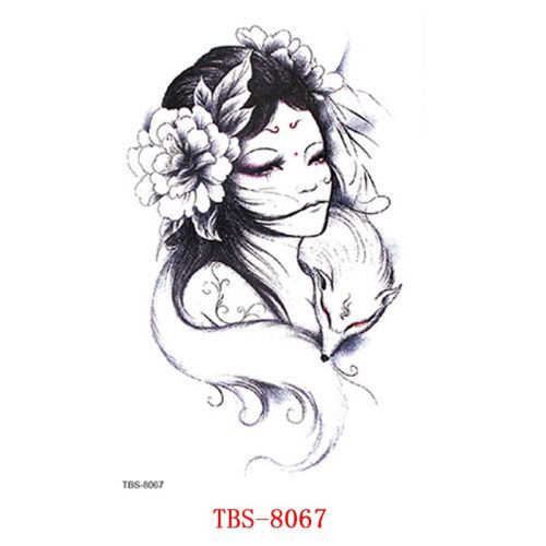 Waterproof Tattoo With Totem Characters